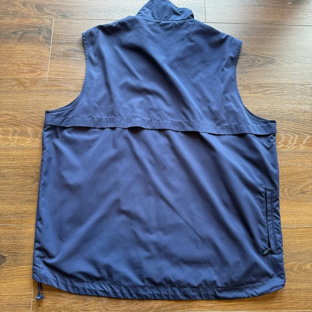 Men’s Polo Golf Ralph Lauren Navy Full‎ Zip Vest PGA Wachovia Championship Large